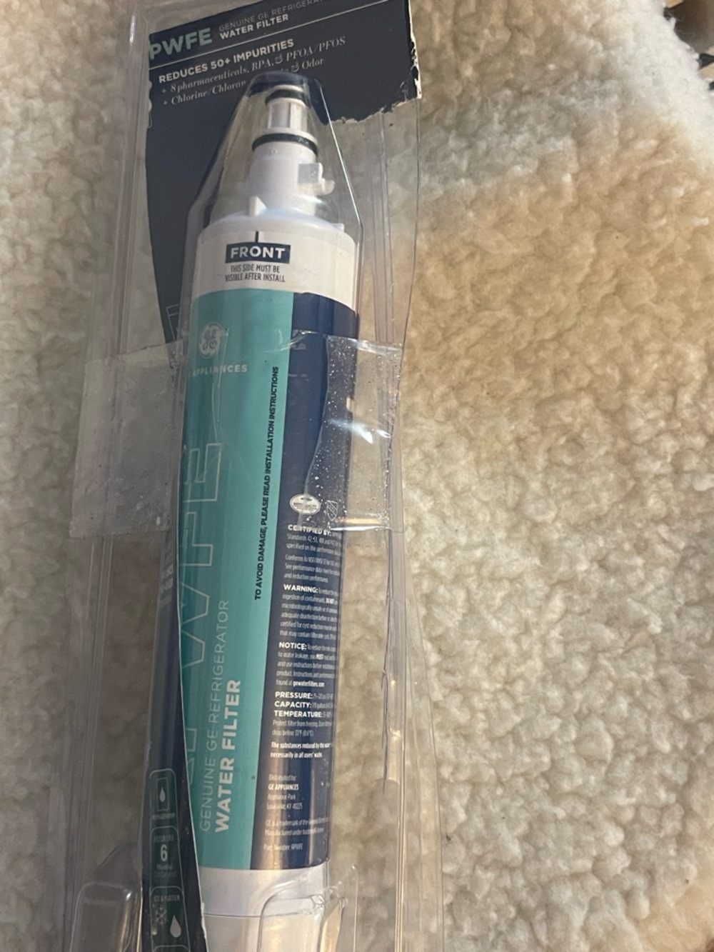 GE RPWFE Refrigerator Water Filter -